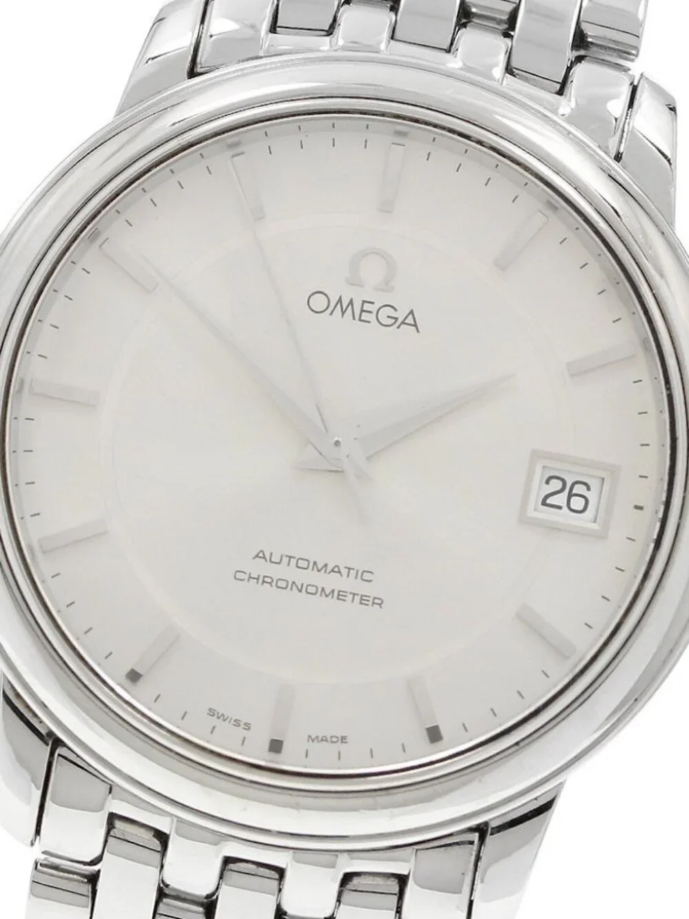 OMEGA De Ville Prestige 4500.31 Date Silver Dial Automatic Men's Watch_966141